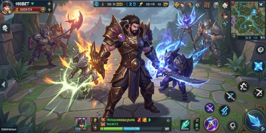 Tampilan gameplay 988BET yang menakjubkan dalam dunia MMORPG.