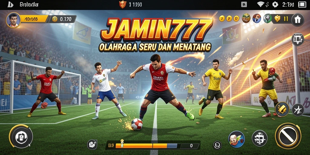 Screenshot yang menampilkan serunya gameplay olahraga JAMIN777.