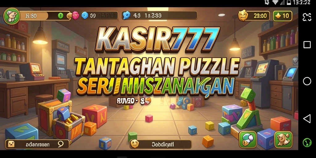 Screenshot gameplay KASIR777 menampilkan tantangan puzzle yang menarik.