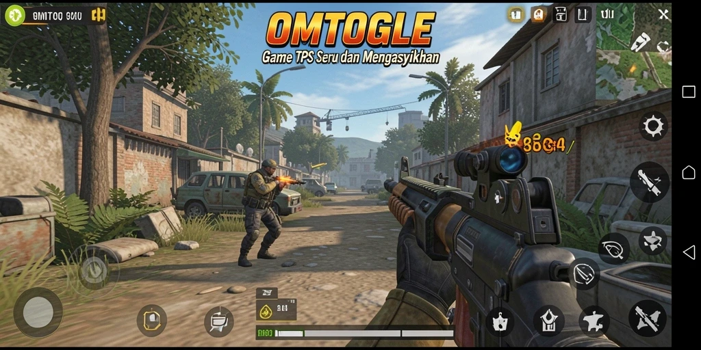 Tampilan menarik dari gameplay TPS OMTOGEL yang seru.