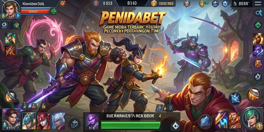 Tampilan gameplay seru dan karakter unik di PENIDABET.