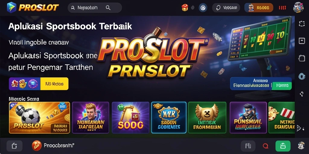 Tampilan menarik dari gameplay Sportsbook di PROSLOT.