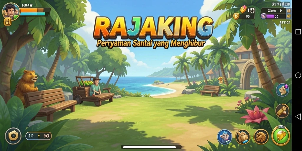 Gameplay santai dan menghibur di RAJAKING.