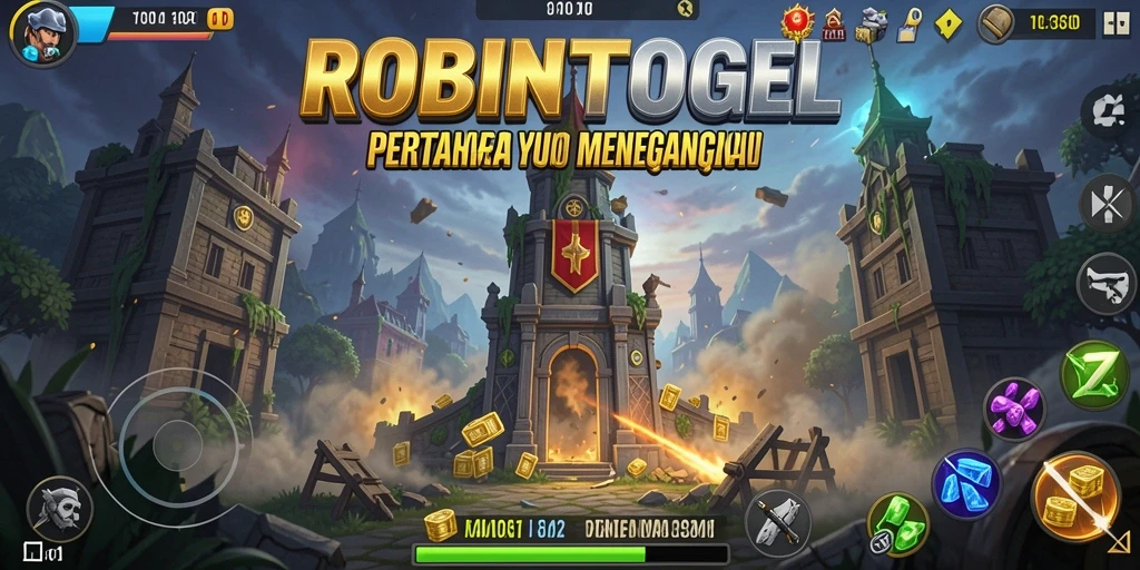 Screenshot menunjukkan aksi mendebarkan dalam gameplay Tower Defense.
