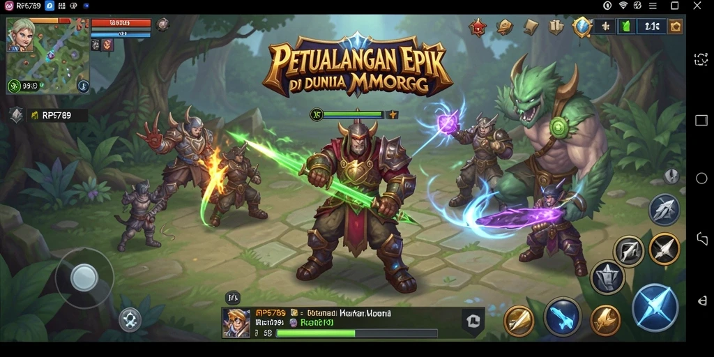 Tampilan gameplay seru dari RP6789 dalam dunia MMORPG.