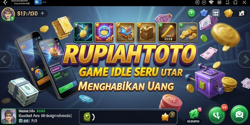 Screenshot gameplay RUPIAHTOTO menampilkan kesenangan bermain Idle.