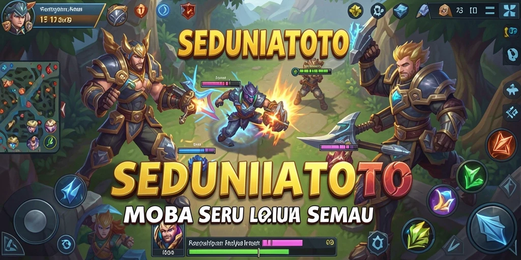Gameplay mendebarkan dalam SEDUNIATOTO dengan pertarungan tim yang intens.