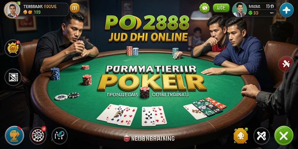 Tampilan gameplay poker yang seru dan menegangkan di TO288.