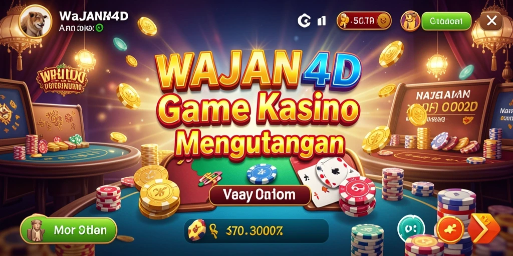 Screenshot gameplay WAJAN4D menampilkan momen seru permainan Kasino.